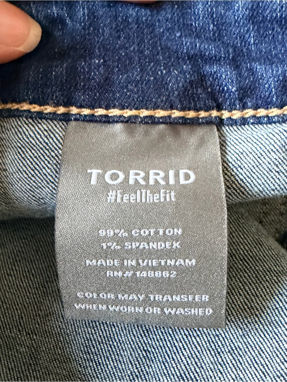 torrid Dark Blue Cropped Ankle Jeans - Picture 6 of 7